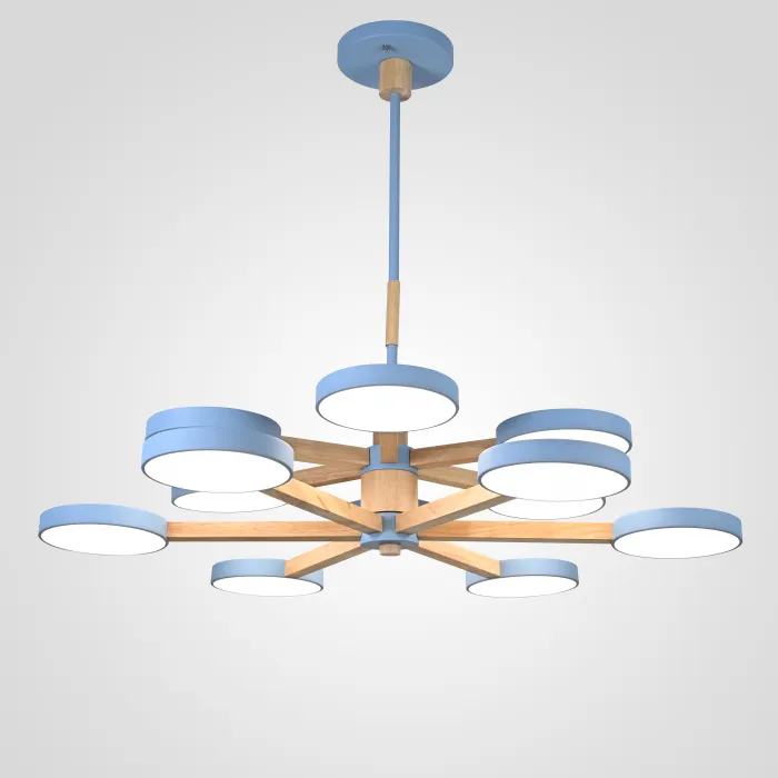 Подвесная люстра TURNA DBL L12 Blue от ImperiumLoft