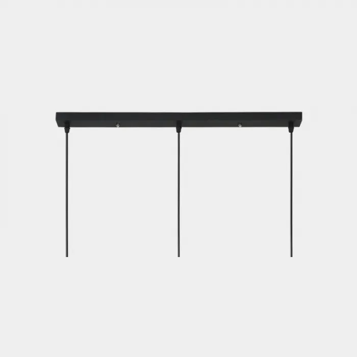 Потолочное линейное крепление из металла CEILING MOUNT 11 BLACK L80 на 3 подвеса от ImperiumLoft