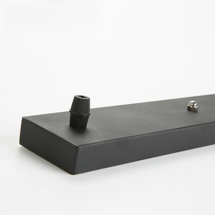 Потолочное линейное крепление из металла CEILING MOUNT 11 BLACK L80 на 3 подвеса от ImperiumLoft