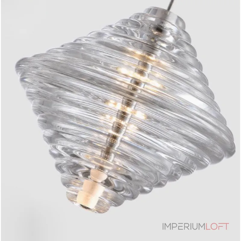 Каскадный светильник с комбинацией из 30-ти стеклянных подвесов в форме призм и сфер с концентрическим рельефом STYRK COMBO от ImperiumLoft Каскадный светильник с комбинацией из 30-ти стеклянных подвесов в форме призм и сфер с концентрическим рельефом STYRK COMBO от ImperiumLoft