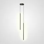 Комбинация подвесных светильников с прямоугольными LED-панелями LYNNE C DUO BLACK
