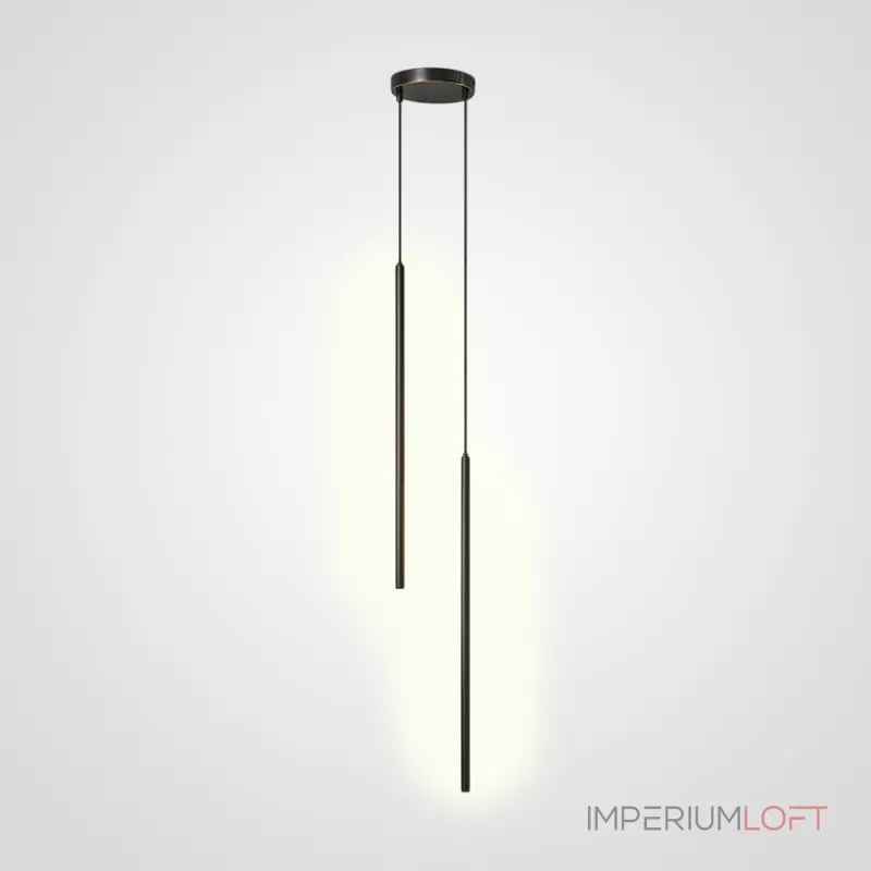 Комбинация подвесных светильников с прямоугольными LED-панелями LYNNE C DUO BLACK Комбинация подвесных светильников с прямоугольными LED-панелями LYNNE C DUO BLACK