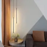 Комбинация подвесных светильников с прямоугольными LED-панелями LYNNE C DUO BLACK