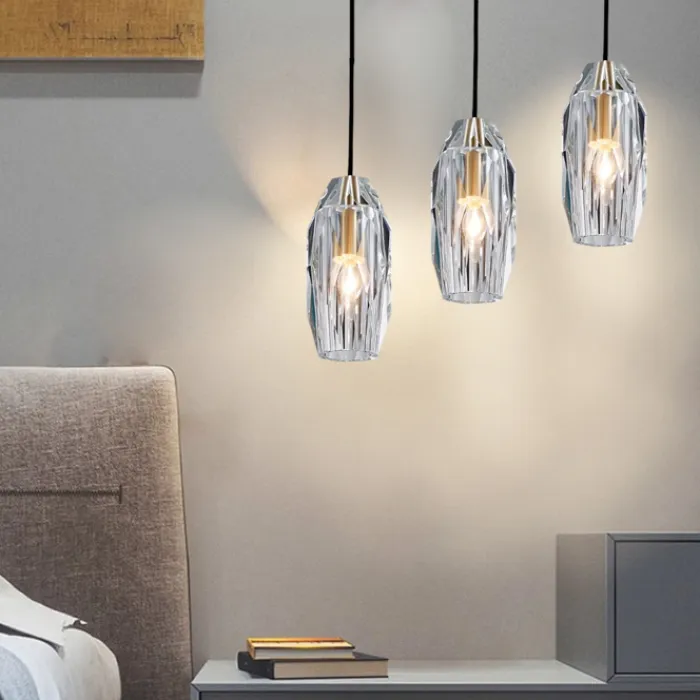 Готовая комбинация с многогранными хрустальными плафонами BLANCA TRIO D30 от ImperiumLoft