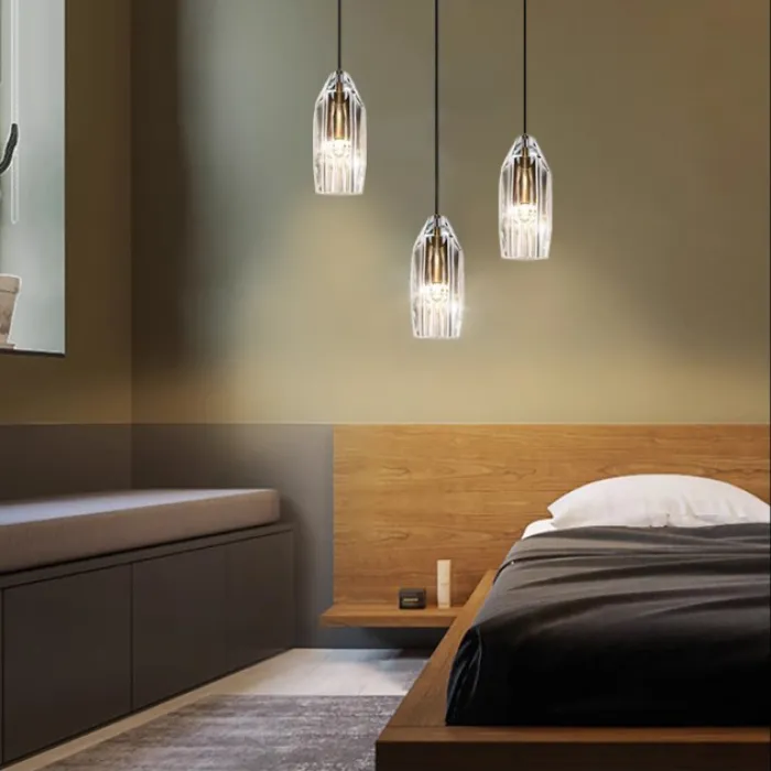 Готовая комбинация с многогранными хрустальными плафонами BLANCA TRIO L70 от ImperiumLoft