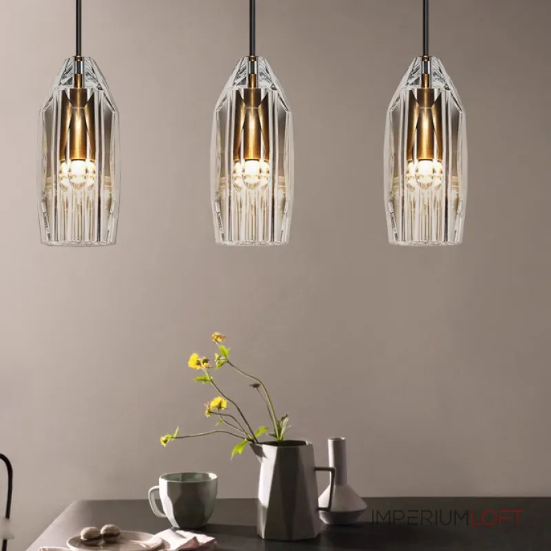 Готовая комбинация с многогранными хрустальными плафонами BLANCA TRIO L70