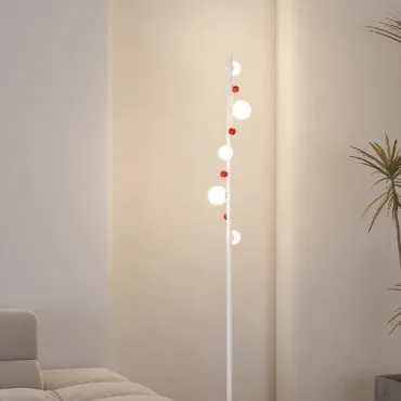 Торшер напольный в виде стилизованного кактуса REIK FL WHITE от ImperiumLoft