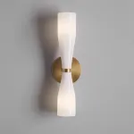 Настенный светильник с двунаправленным светом TOIVO BRASS WHITE