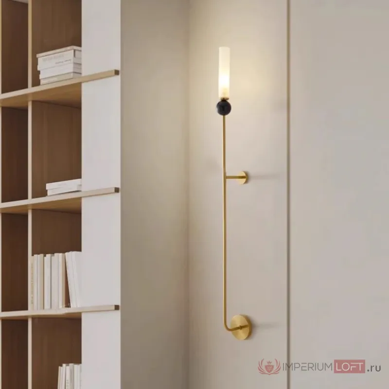 Настенный светильник CYLINDER WALL H115 Brass от ImperiumLoft