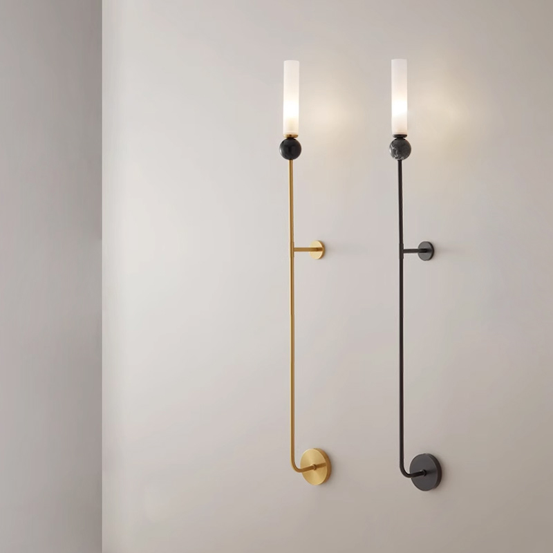 Настенный светильник CYLINDER WALL H115 Black от ImperiumLoft
