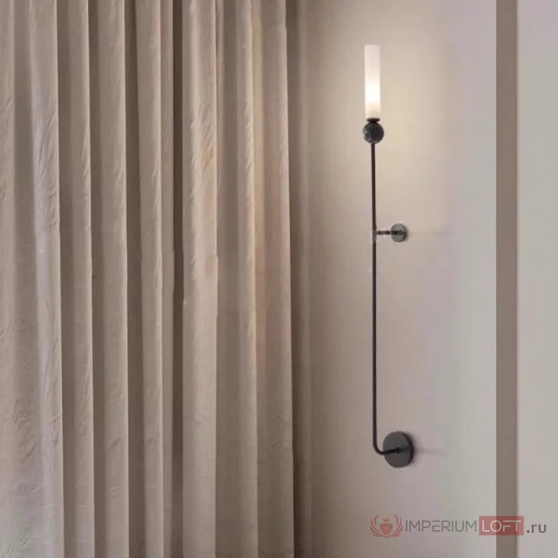 Настенный светильник CYLINDER WALL H115 Black от ImperiumLoft
