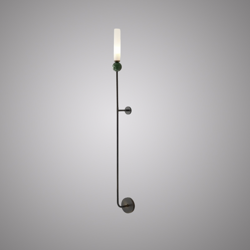 Настенный светильник CYLINDER WALL H115 Black от ImperiumLoft
