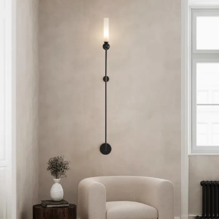 Настенный светильник CYLINDER WALL H115 Black от ImperiumLoft