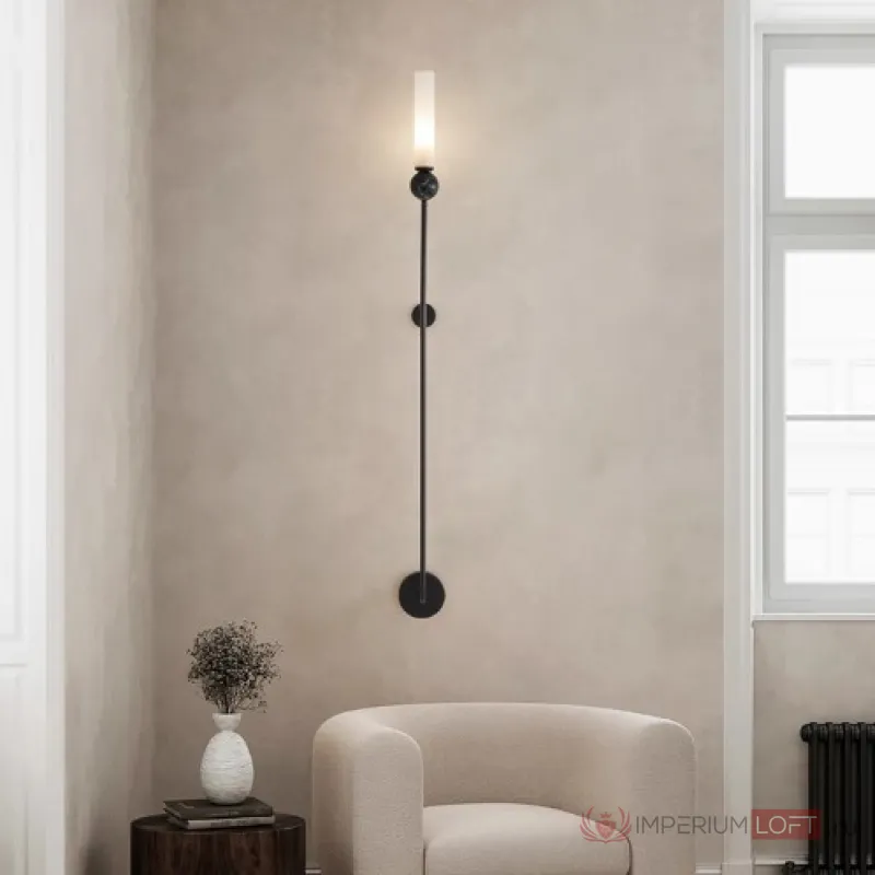 Настенный светильник CYLINDER WALL H115 Black от ImperiumLoft