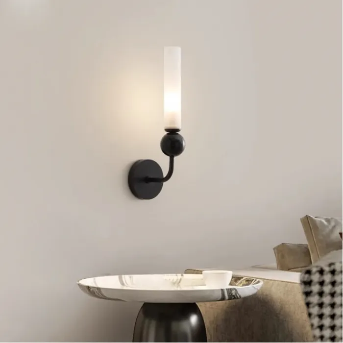 Настенный светильник CYLINDER WALL H36 Black от ImperiumLoft