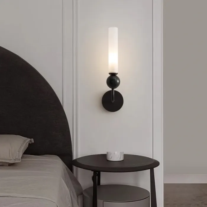 Настенный светильник CYLINDER WALL H36 Black от ImperiumLoft