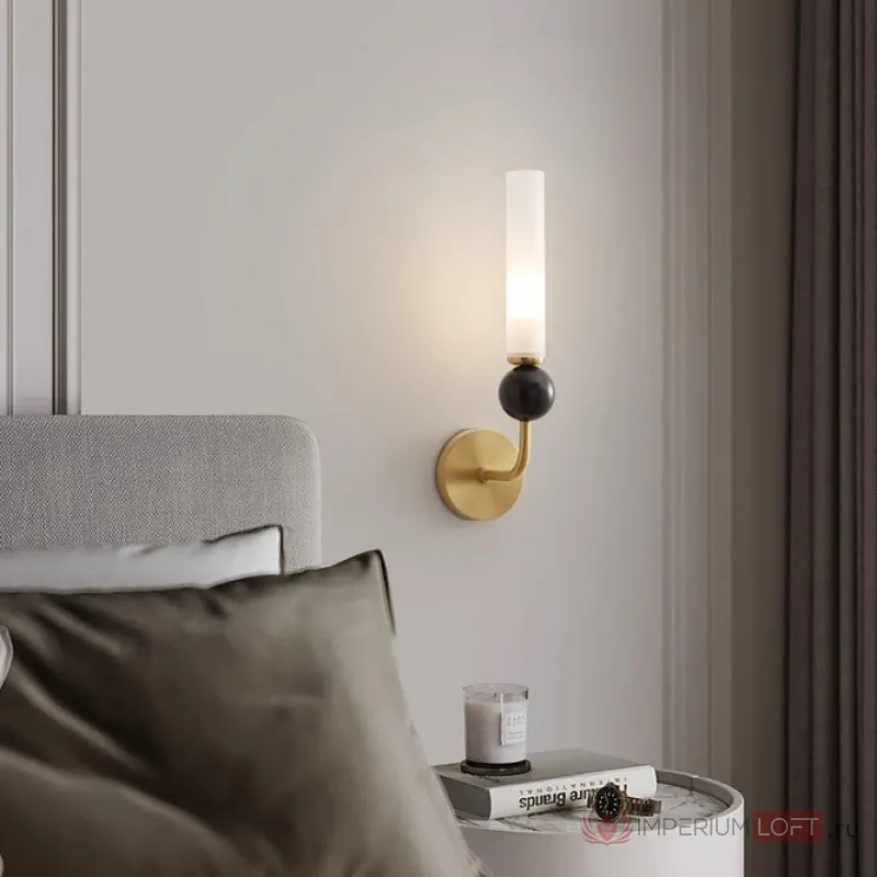 Настенный светильник CYLINDER WALL H36 Brass от ImperiumLoft