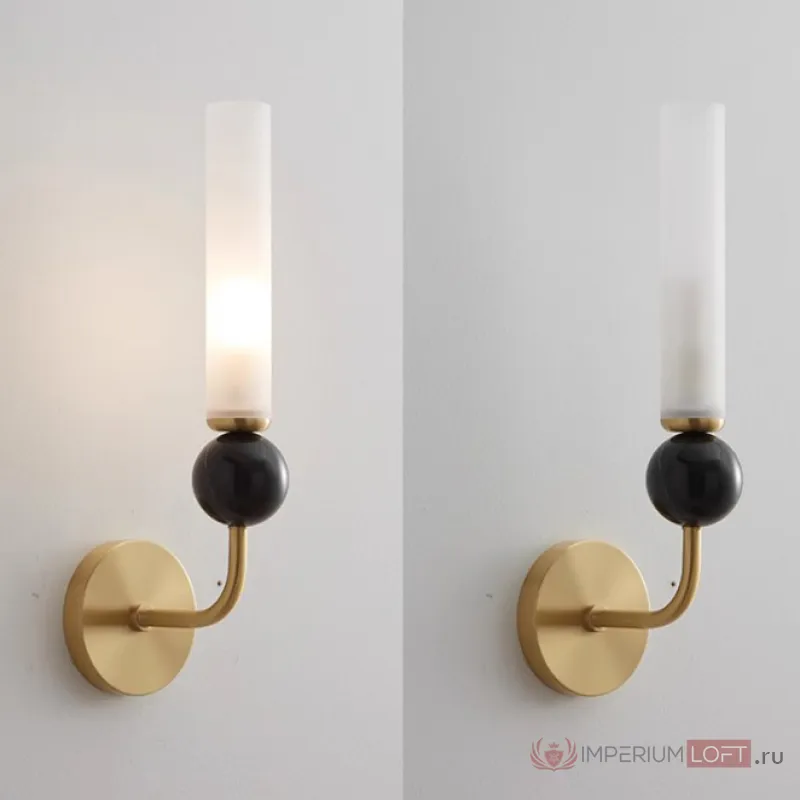 Настенный светильник CYLINDER WALL H36 Brass от ImperiumLoft