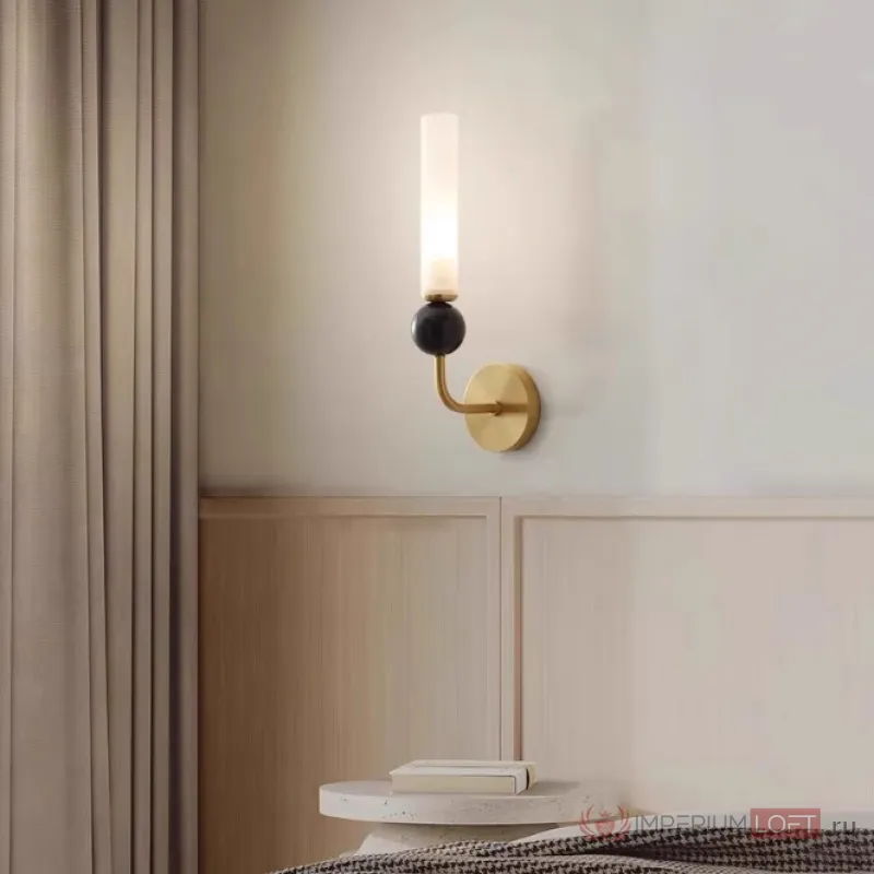Настенный светильник CYLINDER WALL H36 Brass от ImperiumLoft
