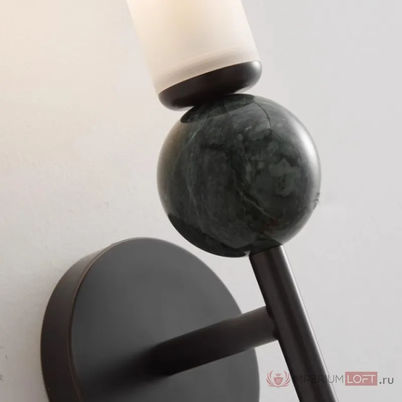 Настенный светильник CYLINDER WALL H38.5 Black от ImperiumLoft