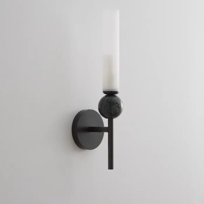 Настенный светильник CYLINDER WALL H38.5 Black от ImperiumLoft