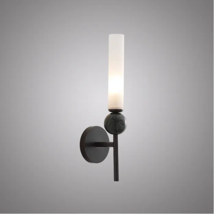 Настенный светильник CYLINDER WALL H38.5 Black от ImperiumLoft