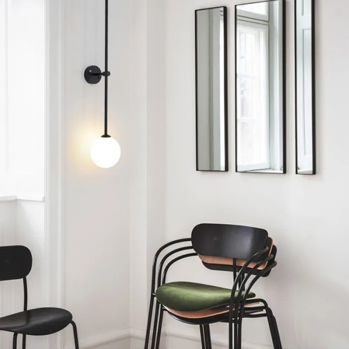 Настенный светильник LINES Ball 72 Black от ImperiumLoft