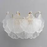 Настенный светильник со стеклянным декором в виде листьев GINKGO B WALL