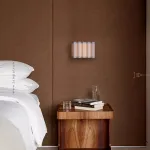 Настенный светильник с гофрированным текстильным плафоном AOSTA WALL