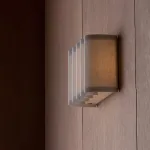 Настенный светильник с гофрированным текстильным плафоном AOSTA WALL