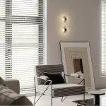 Светодиодный настенный светильник с прозрачным дисковидным плафонам  STEEN WALL S