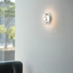 Светодиодный настенный светильник с прозрачным дисковидным плафонам  STEEN WALL S
