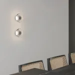 Светодиодный настенный светильник с прозрачным дисковидным плафонам  STEEN WALL M
