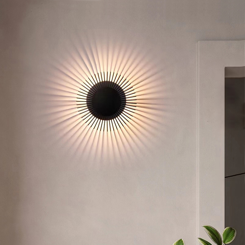 Настенный светодиодный cветильник в виде цилиндра с радиально расположенными пластинами SMED BLACK 3000 от ImperiumLoft Настенный светодиодный cветильник в виде цилиндра с радиально расположенными пластинами SMED BLACK 3000 от ImperiumLoft