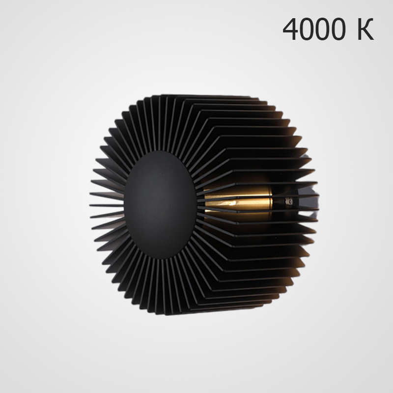 Настенный светодиодный cветильник в виде цилиндра с радиально расположенными пластинами SMED BLACK 5000 от ImperiumLoft Настенный светодиодный cветильник в виде цилиндра с радиально расположенными пластинами SMED BLACK 5000 от ImperiumLoft