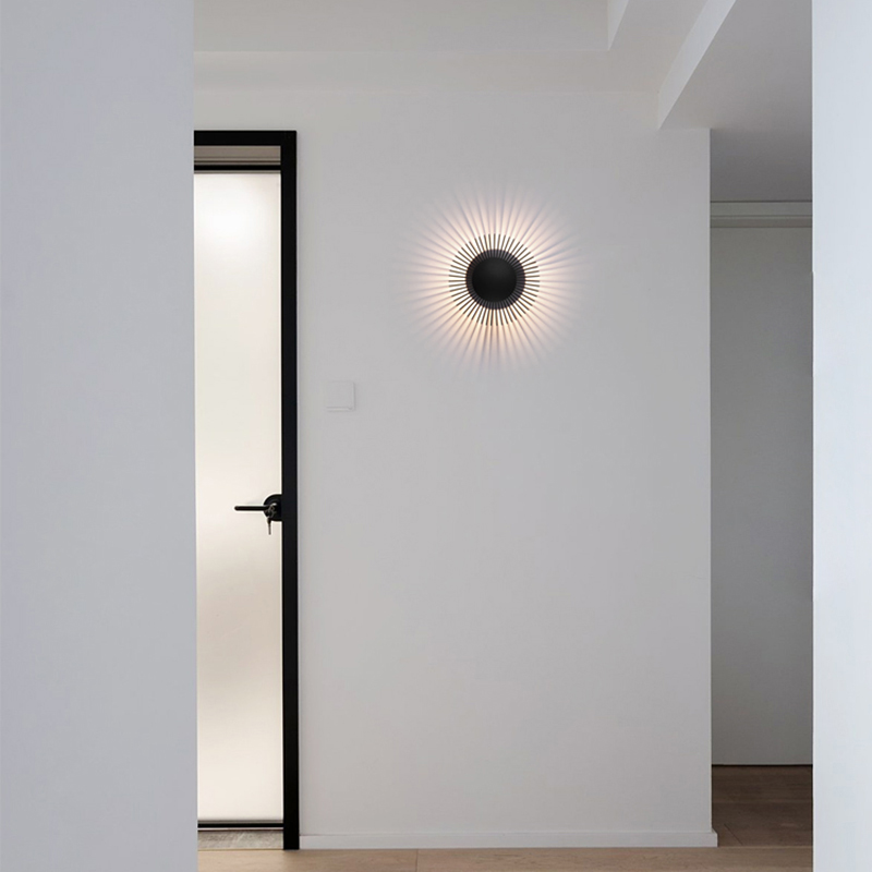 Настенный светодиодный cветильник в виде цилиндра с радиально расположенными пластинами SMED BLACK 5000 от ImperiumLoft Настенный светодиодный cветильник в виде цилиндра с радиально расположенными пластинами SMED BLACK 5000 от ImperiumLoft