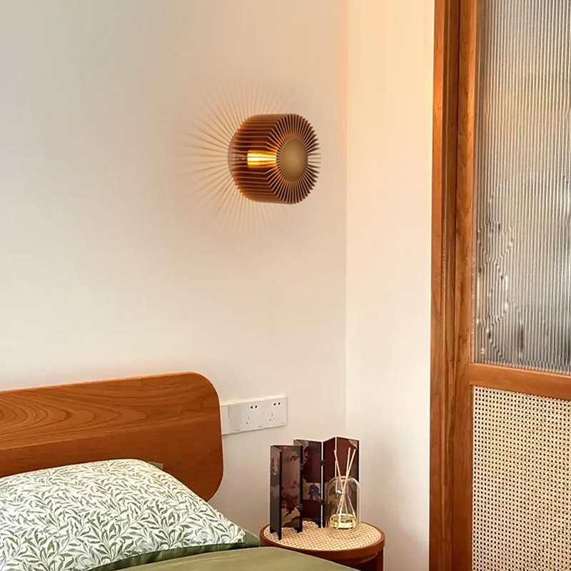 Настенный светодиодный cветильник в виде цилиндра с радиально расположенными пластинами SMED BLACK 5000 от ImperiumLoft Настенный светодиодный cветильник в виде цилиндра с радиально расположенными пластинами SMED BLACK 5000 от ImperiumLoft