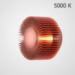 Настенный светодиодный cветильник в виде цилиндра с радиально расположенными пластинами SMED PINK 5000 от ImperiumLoft