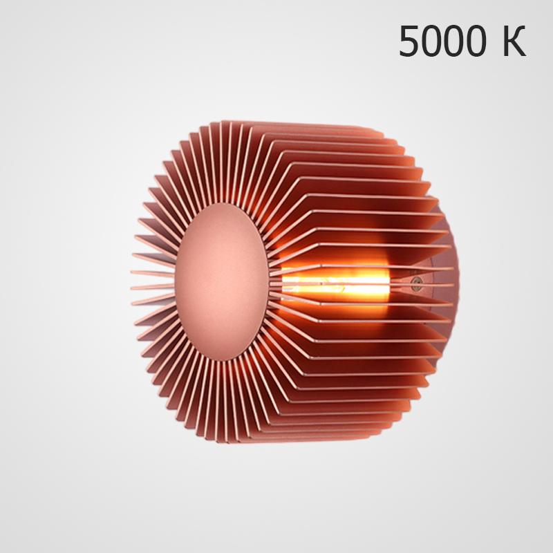 Настенный светодиодный cветильник в виде цилиндра с радиально расположенными пластинами SMED PINK 5000 от ImperiumLoft Настенный светодиодный cветильник в виде цилиндра с радиально расположенными пластинами SMED PINK 5000 от ImperiumLoft