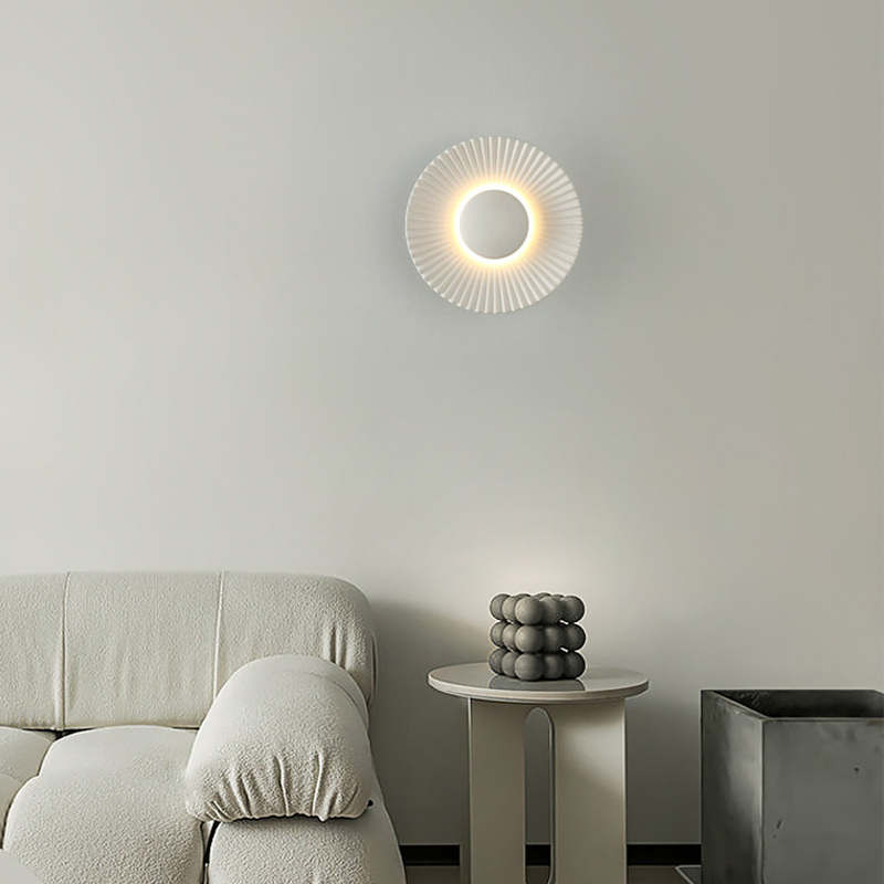 Настенный cветильник в виде гофрированного диска с LED подсветкой MEKHI A
