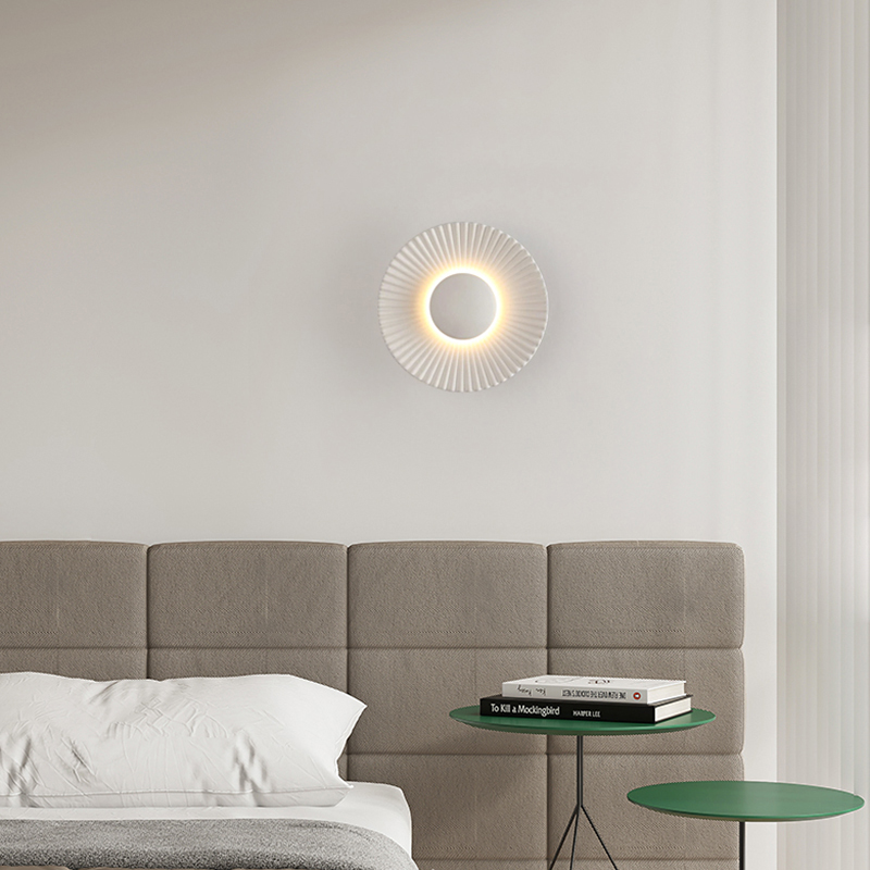 Настенный cветильник в виде гофрированного диска с LED подсветкой MEKHI A