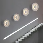 Настенный cветильник в виде гофрированного диска с LED подсветкой MEKHI B