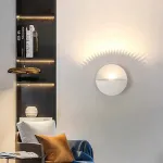 Настенный cветильник в виде гофрированного диска с LED подсветкой MEKHI B