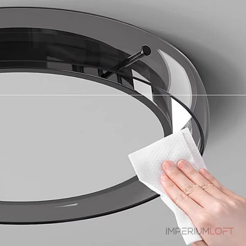  Потолочный светильник со стеклянным ободом SCOTT C WHITE A