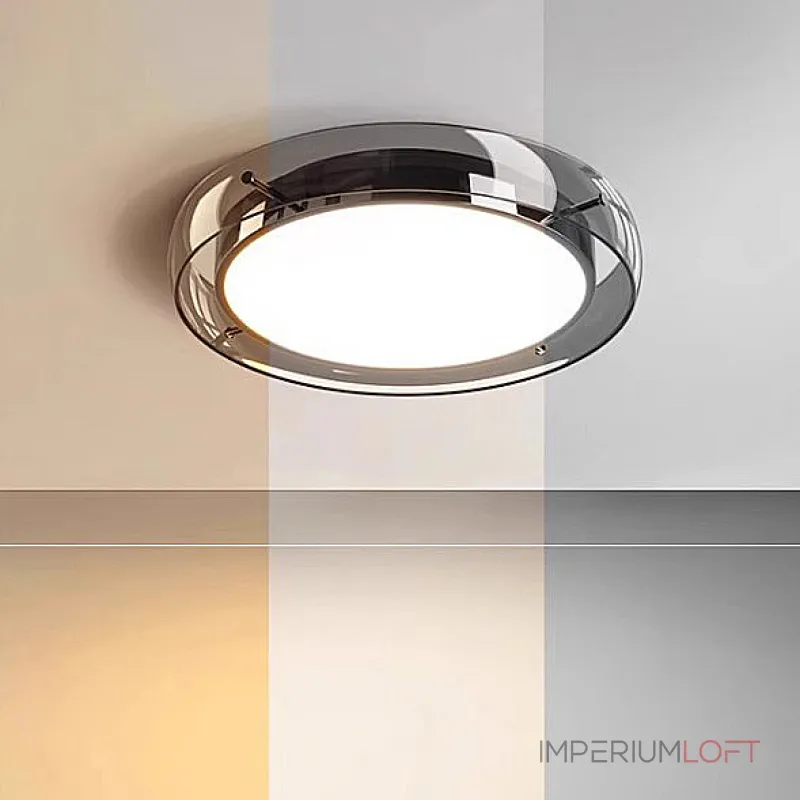  Потолочный светильник со стеклянным ободом SCOTT C CHROME A