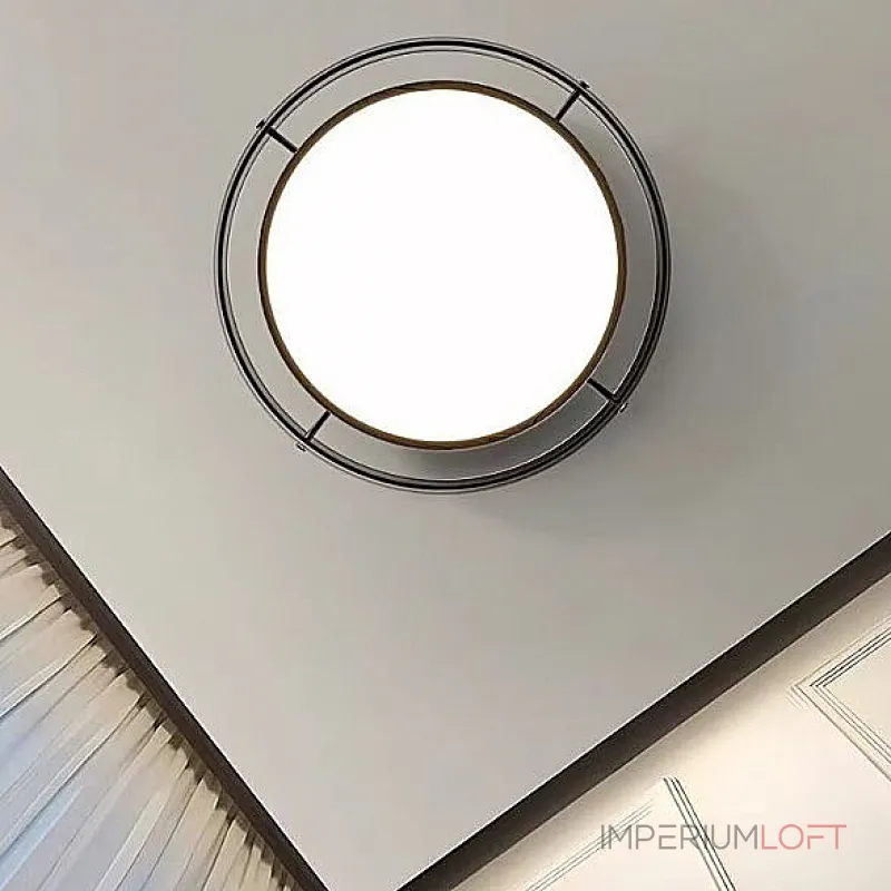  Потолочный светильник со стеклянным ободом SCOTT C CHROME A