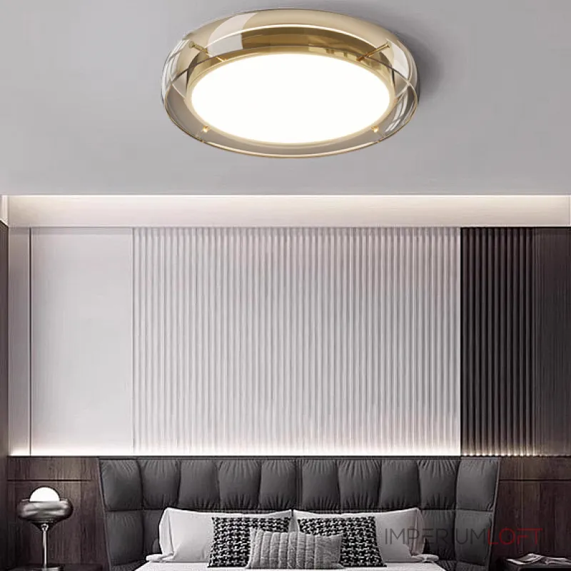  Потолочный светильник со стеклянным ободом SCOTT C BLACK B