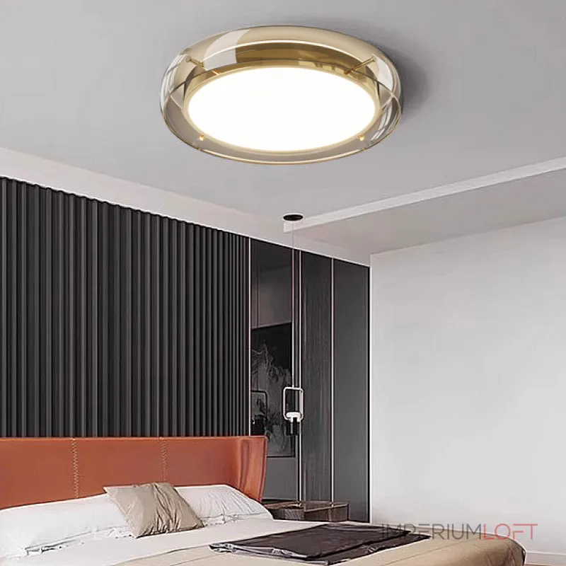  Потолочный светильник со стеклянным ободом SCOTT C BLACK B