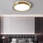  Потолочный светильник со стеклянным ободом SCOTT C GOLD B от ImperiumLoft