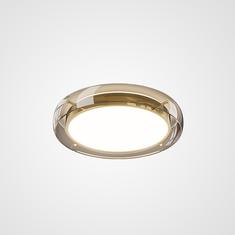 Потолочный светильник со стеклянным ободом SCOTT C GOLD B Потолочный светильник со стеклянным ободом SCOTT C GOLD B
